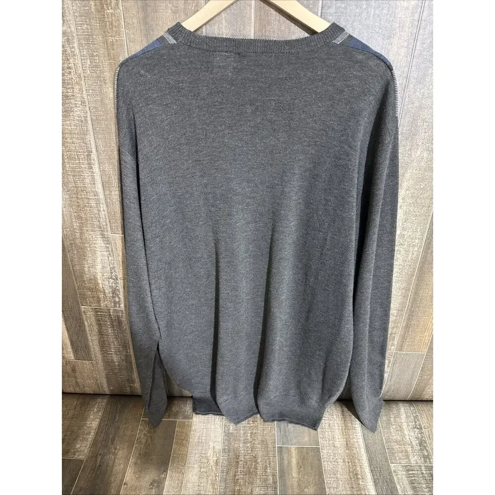 Cellinni Collezione Striped Wool Blend Sweater Men’s Size‎ XLT